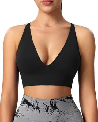 Quality Elastic Criss-cross Translucent Breathable Jelly Push Up Bra For Yoga Pilates factory
