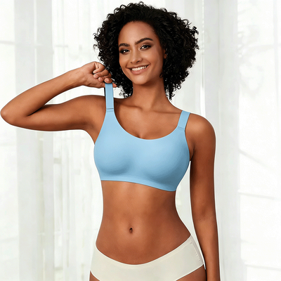 Quality Breathable Stable U - Back Invisible Jelly Push Up Bra For Daily Wear factory