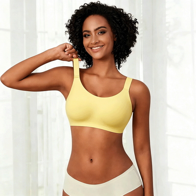 Quality Breathable Stable U - Back Invisible Jelly Push Up Bra For Daily Wear factory
