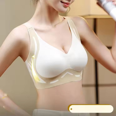 Quality Supportive Elastic Invisible Yoga Jelly Push Up Bra For Home Workouts factory