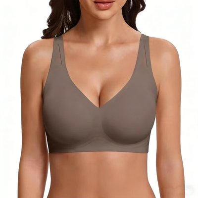 Quality Bare Supportive Wireless Elastic Jelly Push Up Bra For Lounge Sleep factory