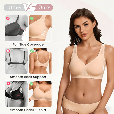 Quality Bare Supportive Wireless Elastic Jelly Push Up Bra For Lounge Sleep factory