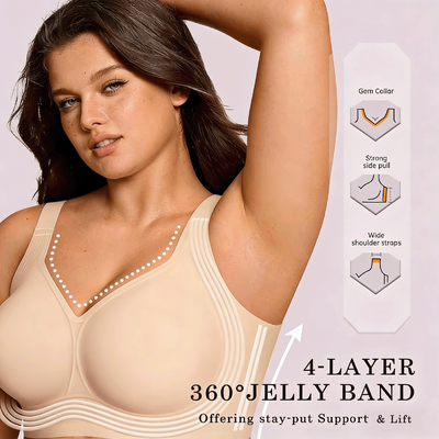 Quality Breathable Translucent Seamless Everyday Jelly Push Up Bra For Layering factory
