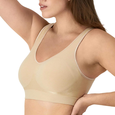 Quality Elastic Breathable Unnoticeable Wireless Jelly Push Up Bra For Daily Wear factory