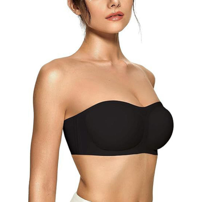 Quality Elastic Flattering Invisible Wireless Jelly Strip Bra For Layering factory
