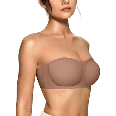 Quality Elastic Flattering Invisible Wireless Jelly Strip Bra For Layering factory