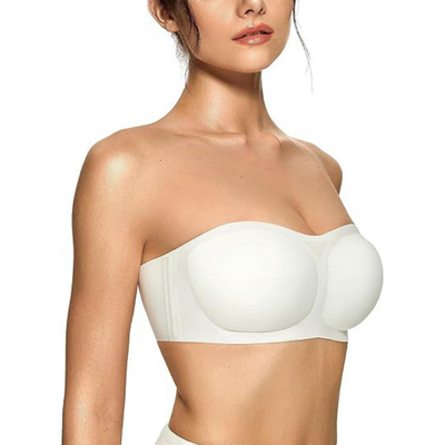 Quality Elastic Flattering Invisible Wireless Jelly Strip Bra For Layering factory