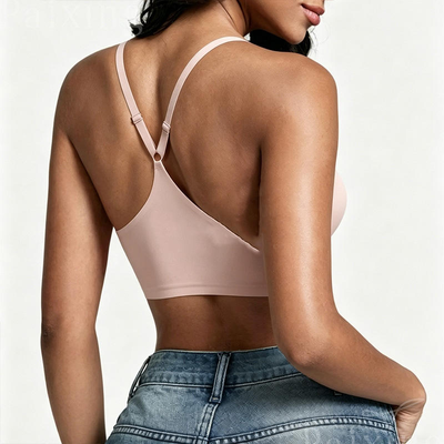 Quality Flattering Quick - Dry Refreshing Wireless Jelly Strip Bra For Everyday factory