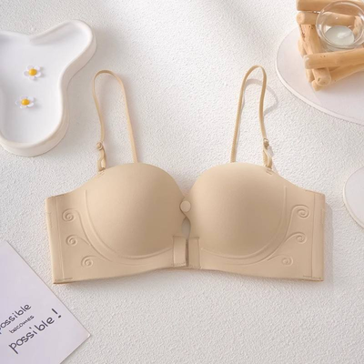 Quality Unnoticeable Fitted Everyday Wireless Jelly Strip Bra For Under Tees factory