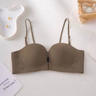 Quality Unnoticeable Fitted Everyday Wireless Jelly Strip Bra For Under Tees factory