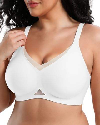 Quality Ventilated Stretchy Comfy Smooth Wireless Jelly Strip Bra For Everyday factory
