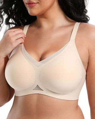 Quality Ventilated Stretchy Comfy Smooth Wireless Jelly Strip Bra For Everyday factory