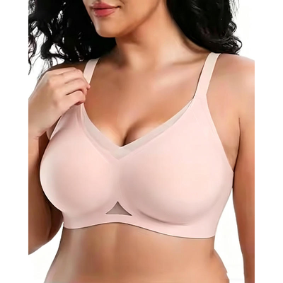 Quality Ventilated Stretchy Comfy Smooth Wireless Jelly Strip Bra For Everyday factory