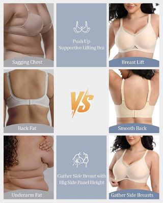 Quality Ventilated Stretchy Comfy Smooth Wireless Jelly Strip Bra For Everyday factory