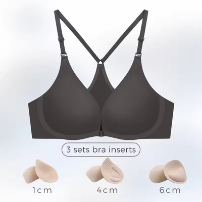Quality Flattering Unshifting Breathable Wireless Jelly Strip Bra For Everyday factory