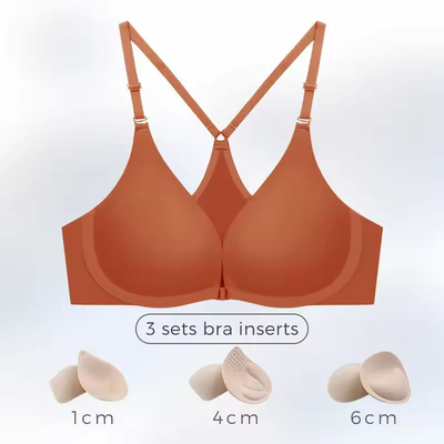 Quality Flattering Unshifting Breathable Wireless Jelly Strip Bra For Everyday factory