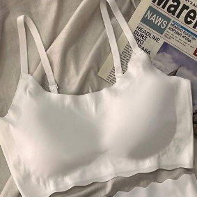 Quality Racerback Unnoticeable Everyday Wireless Jelly Strip Bra For Lounge factory