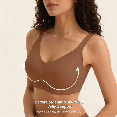 Quality Fitted Translucent Everyday Wireless Jelly Strip Bra For Lounge Sleep factory