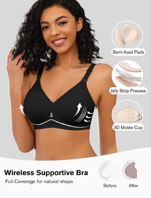 Quality Breathable Invisible Everyday Wireless Jelly Strip Bra For Layering factory