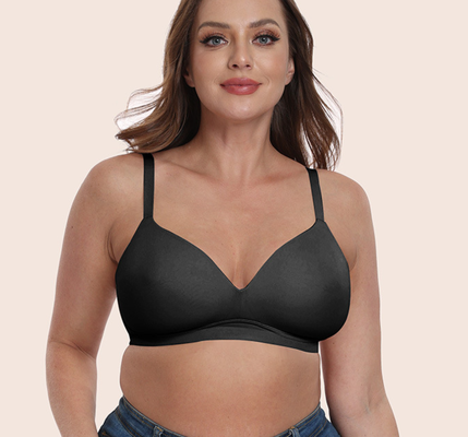 Quality Breathable Weightless Support Wireless Jelly Strip Bra For Daily Wear factory