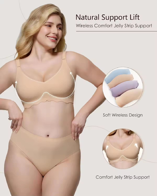 Quality Versatile Breathable Unnoticeable Wireless Jelly Strip Bra For Multi - Use factory