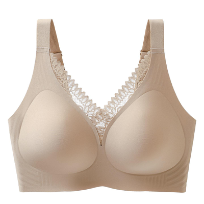 Quality Elegant Soft Ventilated Support Wireless Jelly Strip Bra For Everyday factory