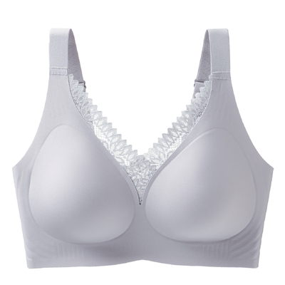 Quality Elegant Soft Ventilated Support Wireless Jelly Strip Bra For Everyday factory