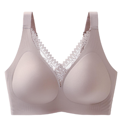 Quality Elegant Soft Ventilated Support Wireless Jelly Strip Bra For Everyday factory