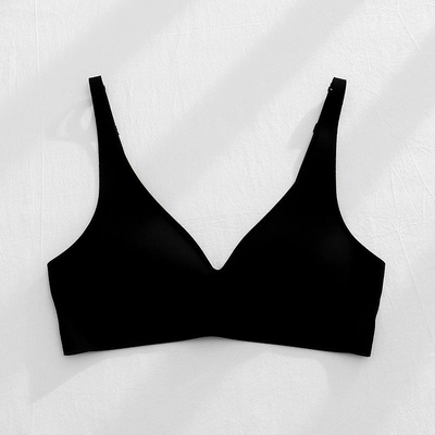 Quality Translucent Stretchy Seamless Wireless Jelly Strip Bra For Lounge Sleep factory