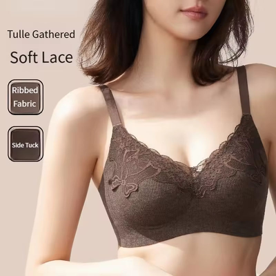 Quality Elegant Breathable Support Wireless Jelly Strip Bra For Daily Wear factory