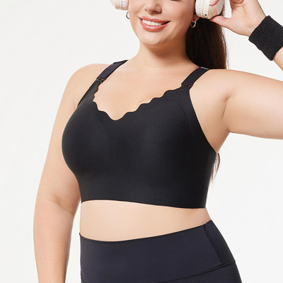 Quality Racerback Everyday Weightless Wireless Jelly Strip Bra For Multi - Sport factory