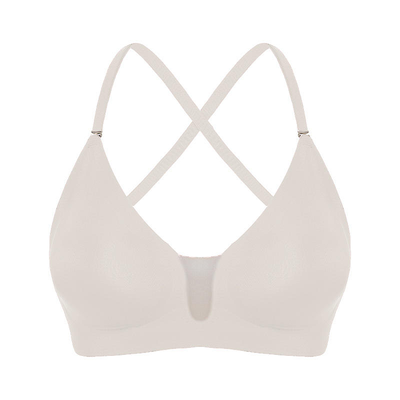 Quality Ventilated Elastic Supportive Wireless Jelly Strip Bra For All - Day Wear factory