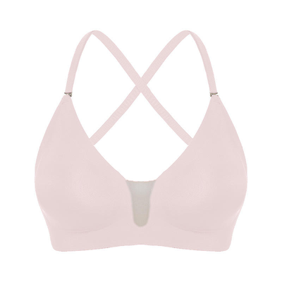 Quality Ventilated Elastic Supportive Wireless Jelly Strip Bra For All - Day Wear factory