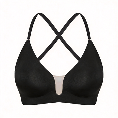 Quality Ventilated Elastic Supportive Wireless Jelly Strip Bra For All - Day Wear factory