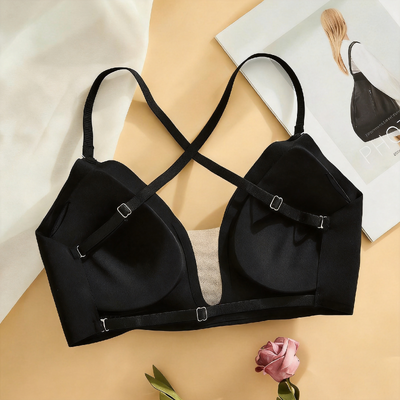 Quality Ventilated Elastic Supportive Wireless Jelly Strip Bra For All - Day Wear factory