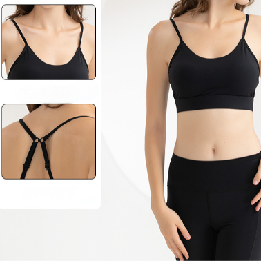 Quality Elastic Breathable Quick - Dry Sport Jelly Strip Bra For CrossFit factory
