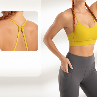Quality Elastic Breathable Quick - Dry Sport Jelly Strip Bra For CrossFit factory