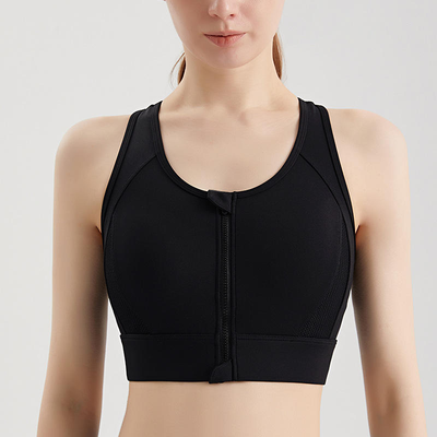 Quality Elastic Unshifting Racerback Sporty Wire Free Bra For Multi - Sport factory