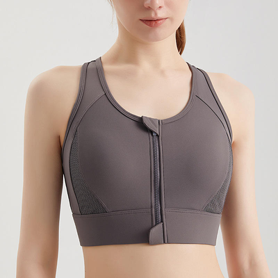 Quality Elastic Unshifting Racerback Sporty Wire Free Bra For Multi - Sport factory