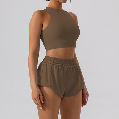 Quality Racerback Elastic Breathable Supportive Sport Wire Free Bra For Yoga factory