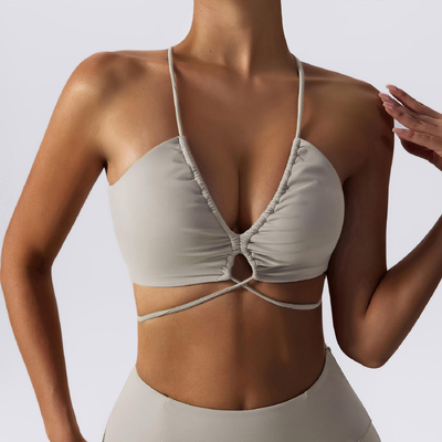 Quality Elastic Flattering Versatile Sport Wire Free Bra For Home Workouts factory
