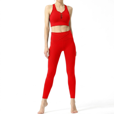 Quality Racerback Versatile Quick - Dry Sleek Sport Wire Free Bra For Pilates factory