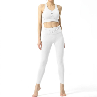 Quality Racerback Versatile Quick - Dry Sleek Sport Wire Free Bra For Pilates factory