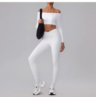 Quality Stretchy Pill - Resistant Supportive Sport Wire Free Yoga Set For Outerwear factory