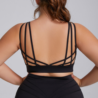 Quality Strappy Weightless Supportive Versatile Sport Wire Free Bra For Everyday factory