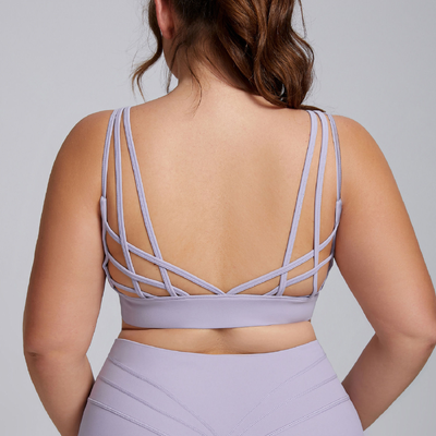 Quality Strappy Weightless Supportive Versatile Sport Wire Free Bra For Everyday factory