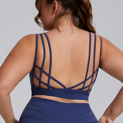 Quality Strappy Weightless Supportive Versatile Sport Wire Free Bra For Everyday factory