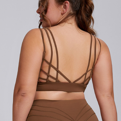 Quality Strappy Weightless Supportive Versatile Sport Wire Free Bra For Everyday factory