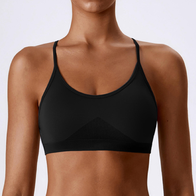 Quality Shaping Versatile Stretchy Sport Wire Free Bra For Running Biking factory