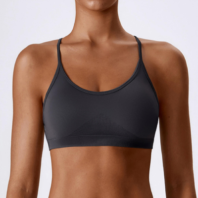 Quality Shaping Versatile Stretchy Sport Wire Free Bra For Running Biking factory